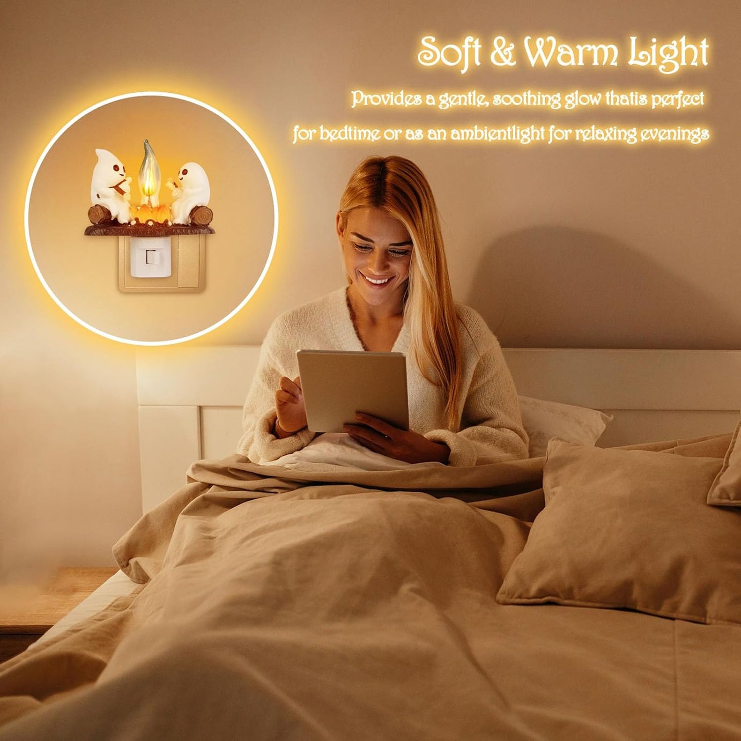 🔥👻 Plug In the Cutest Halloween Glow — Adorable Ghost Outlet Night Light 🎃✨