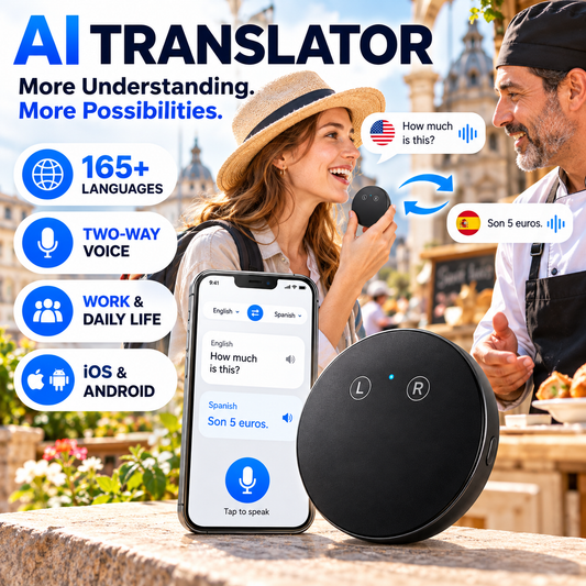 🔥LAST DAY 49% OFF🌍 AI Translator – 165+ Languages | Two-Way Voice for Work & Everyday Life