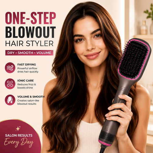 🔥 Limited Time Offer 49% OFF | One-Step Hot Air Brush Styler - Dry, Smooth & Volumize Hair Effortlessly