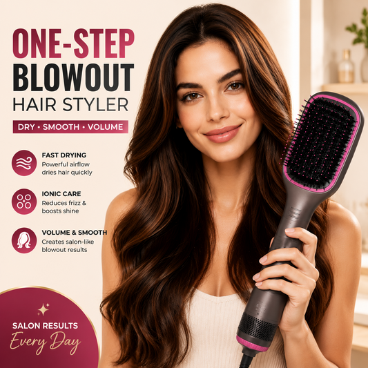 🔥 Limited Time Offer 49% OFF | One-Step Hot Air Brush Styler - Dry, Smooth & Volumize Hair Effortlessly