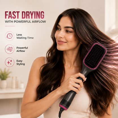🔥 Limited Time Offer 49% OFF | One-Step Hot Air Brush Styler - Dry, Smooth & Volumize Hair Effortlessly