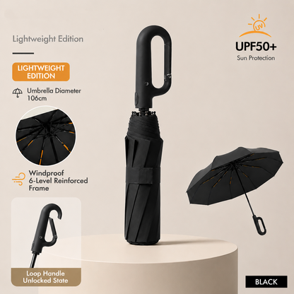 🔥Hot Sale 49% OFF-Creative Ring Buckle Windproof Reinforced Umbrella
