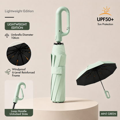 🔥Hot Sale 49% OFF-Creative Ring Buckle Windproof Reinforced Umbrella