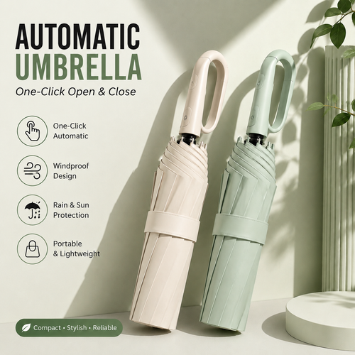 🔥Hot Sale 49% OFF-Creative Ring Buckle Windproof Reinforced Umbrella