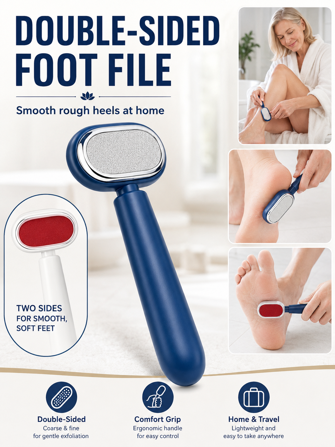 🔥LAST DAY 49% OFF✨ Beauty Care Pick Dual-Sided Foot Callus Remover with Stainless Steel Blade