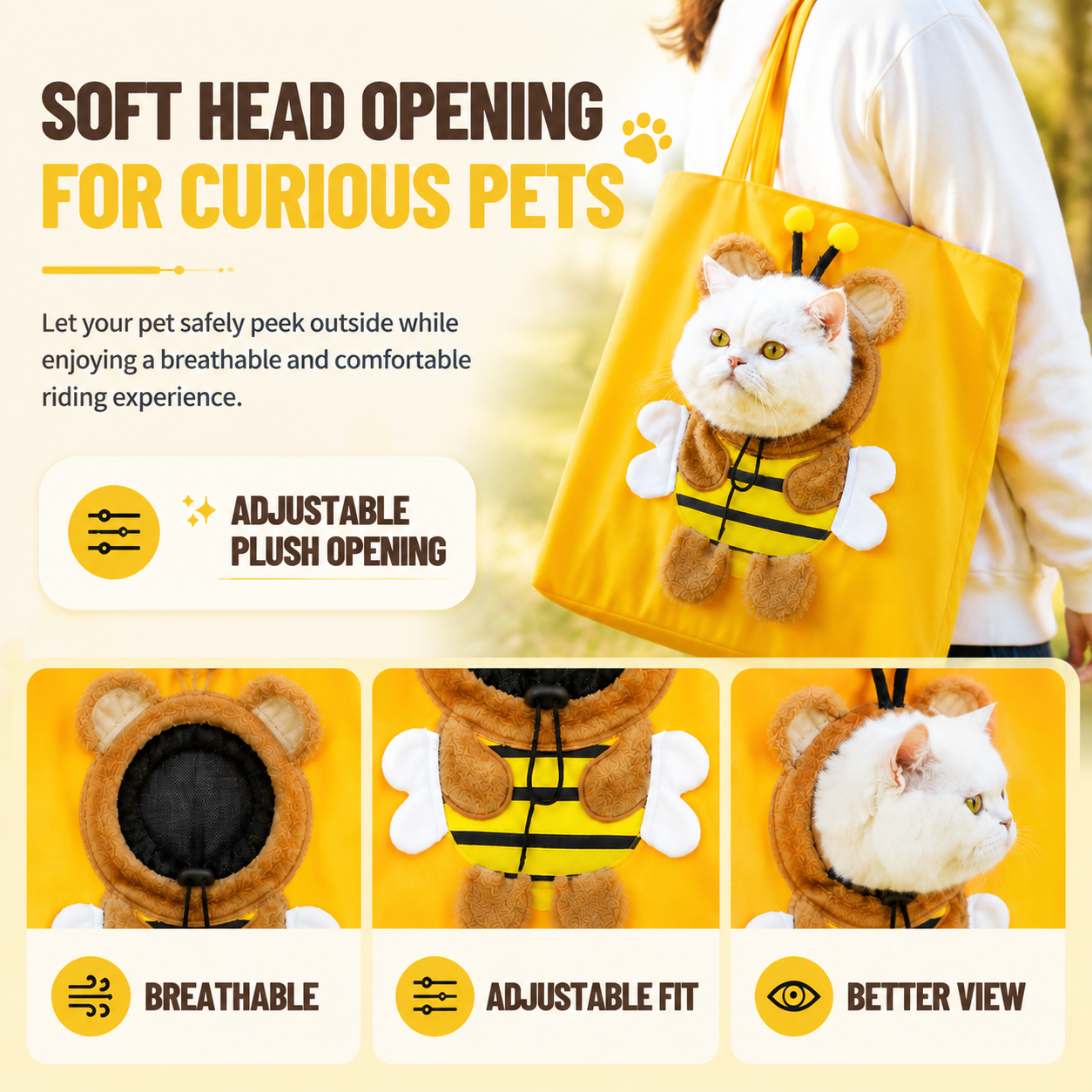 🔥 Limited Time 49% OFF | Plush Pet Carrier Tote – Cozy Hands-Free Travel Bag For Small Dogs & Cats