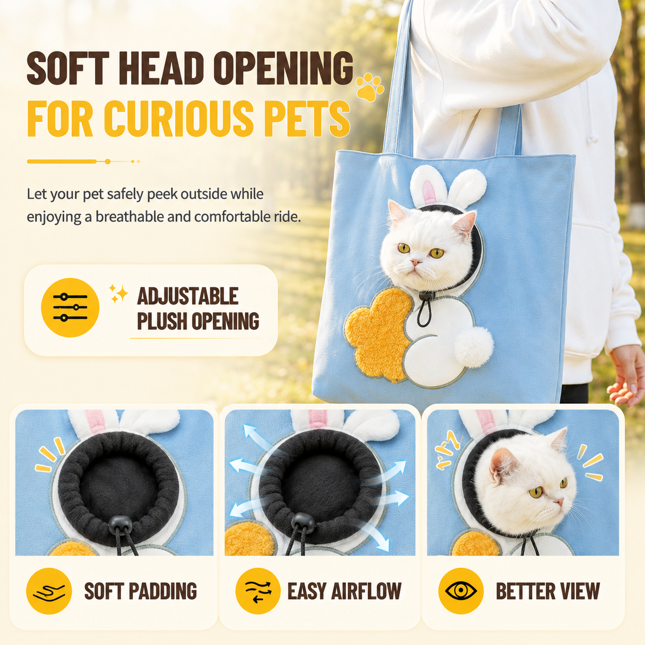 🔥 Limited Time 49% OFF | Plush Pet Carrier Tote – Cozy Hands-Free Travel Bag For Small Dogs & Cats