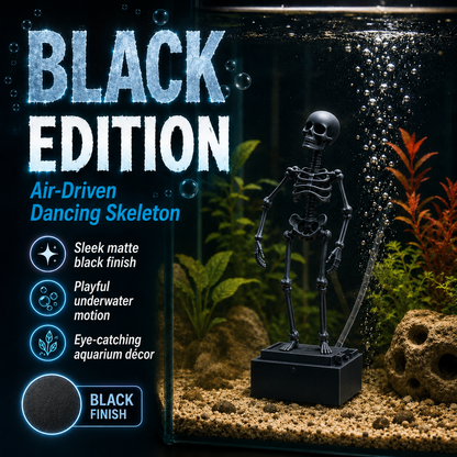 🫧 Air-Driven Dancing Skeleton Aquarium Ornament 🐠