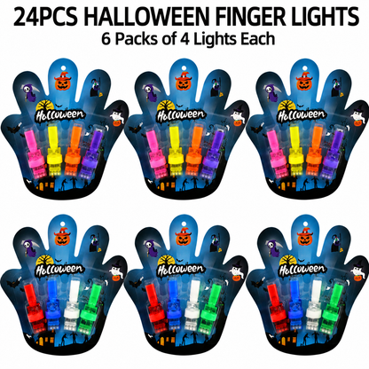 🎃 49% OFF Halloween LED Finger Lights — Create Spooky Projections & Endless Party Fun
