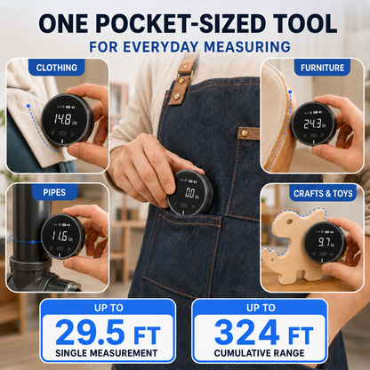 🔥 49% OFF Limited-Time Deal | 📏 8-in-1 Digital Rolling Tape Measure for Curves, Straight Lines & Irregular Surfaces ✨