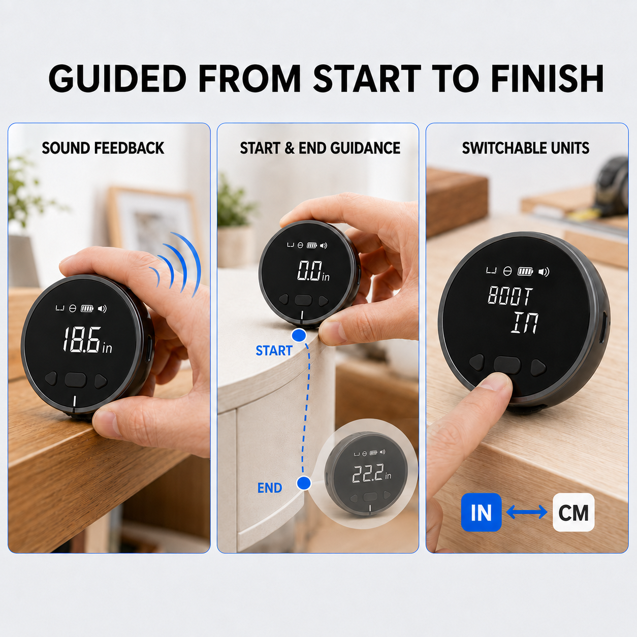 🔥 49% OFF Limited-Time Deal | 📏 8-in-1 Digital Rolling Tape Measure for Curves, Straight Lines & Irregular Surfaces ✨