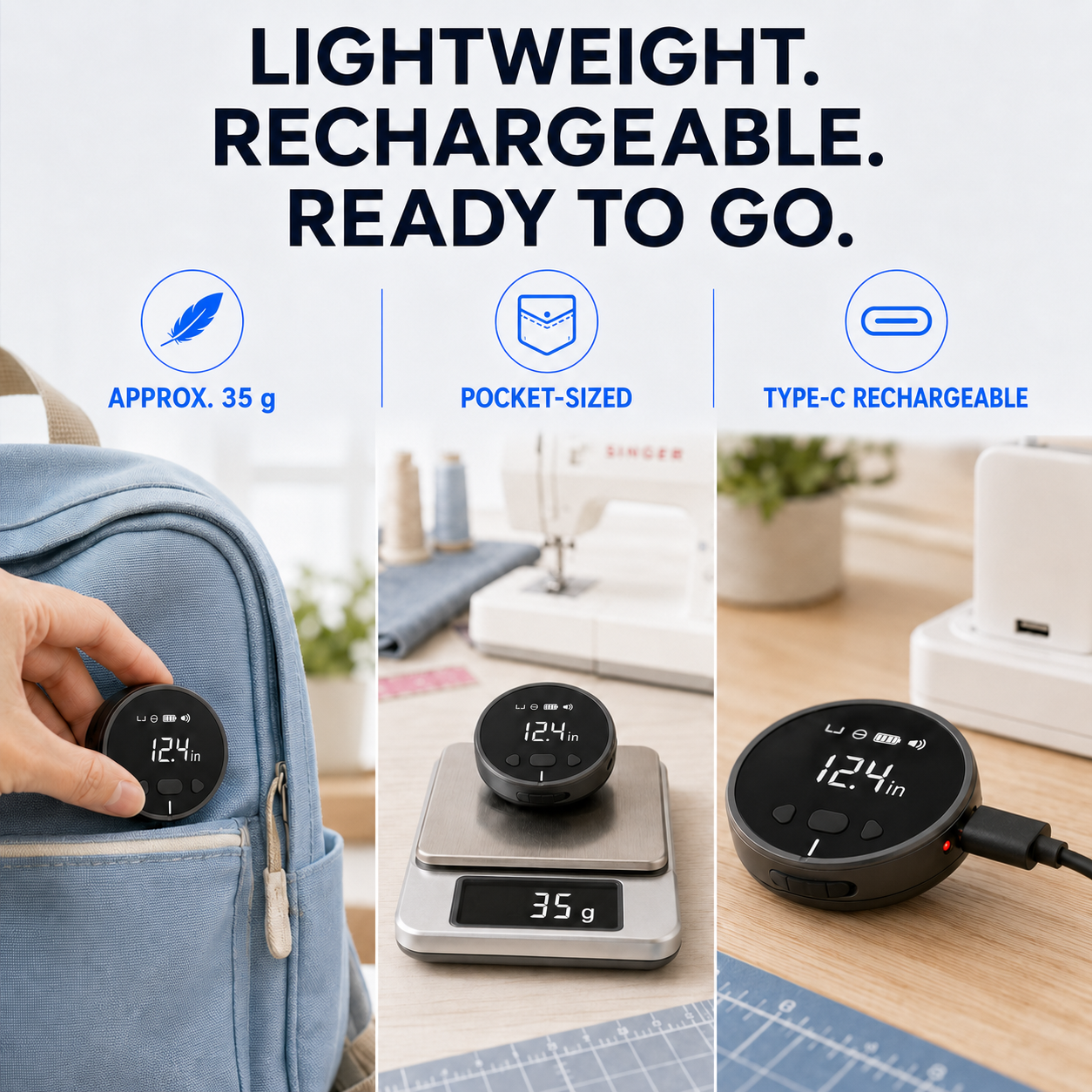 🔥 49% OFF Limited-Time Deal | 📏 8-in-1 Digital Rolling Tape Measure for Curves, Straight Lines & Irregular Surfaces ✨