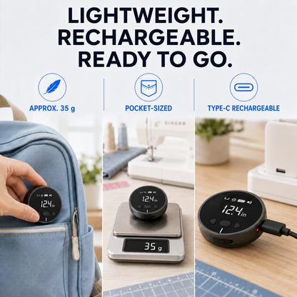 🔥 49% OFF Limited-Time Deal | 📏 8-in-1 Digital Rolling Tape Measure for Curves, Straight Lines & Irregular Surfaces ✨
