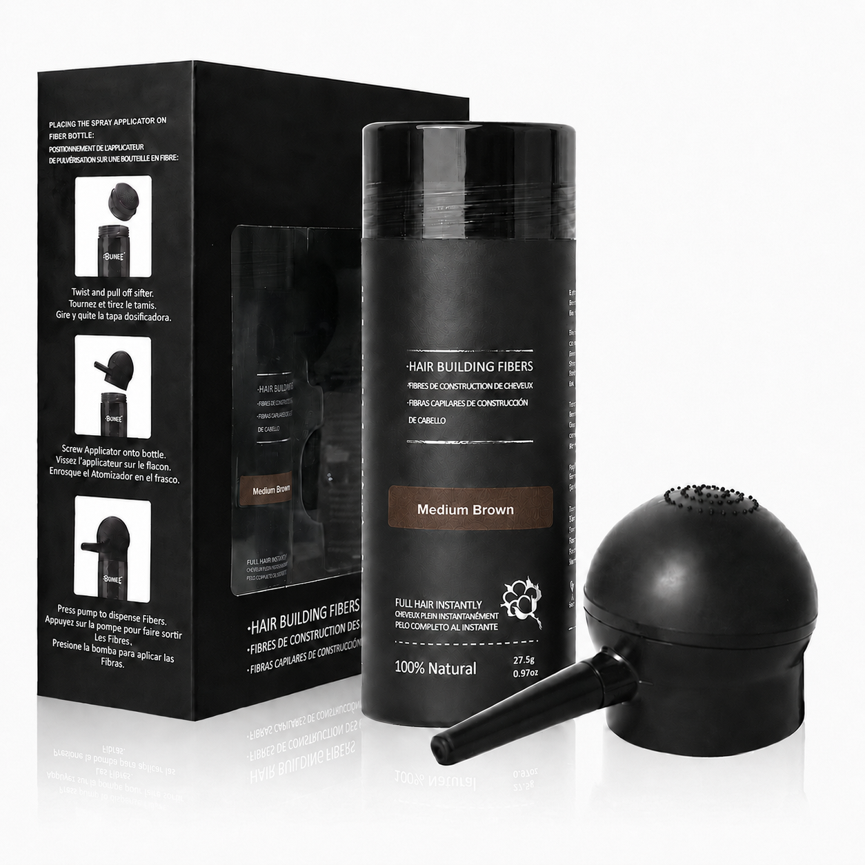 🔥 49% OFF Limited Time🔥Hair Building Fibers – Instant Thickness & Waterproof Design, No More Bald Spots