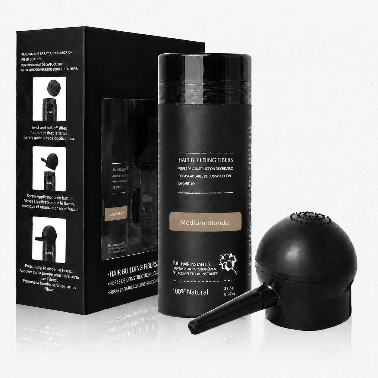 🔥 49% OFF Limited Time🔥Hair Building Fibers – Instant Thickness & Waterproof Design, No More Bald Spots