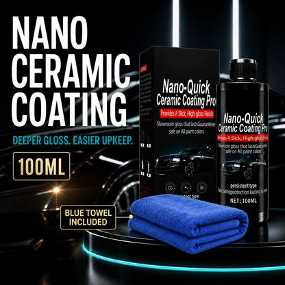🚗✨ 49% OFF Limited Time – Nano Ceramic Car Coating Kit with Microfiber Towel 🔥