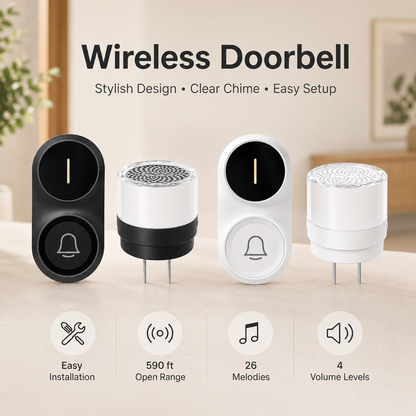 🔔 Limited Time 49% OFF — Never Miss A Visitor Again With This Modern Wireless Doorbell