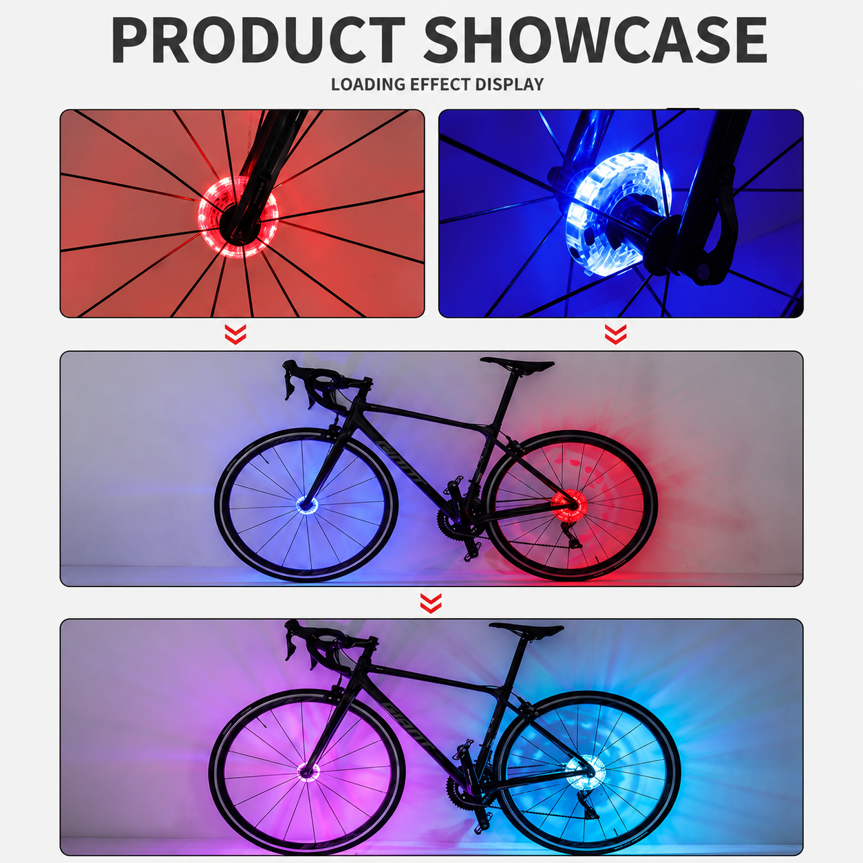 🔥 Limited-Time 49% OFF - Smart LED Bicycle Hub Lights | 7 Colors, Motion Sensor, USB Rechargeable Wheel Lights
