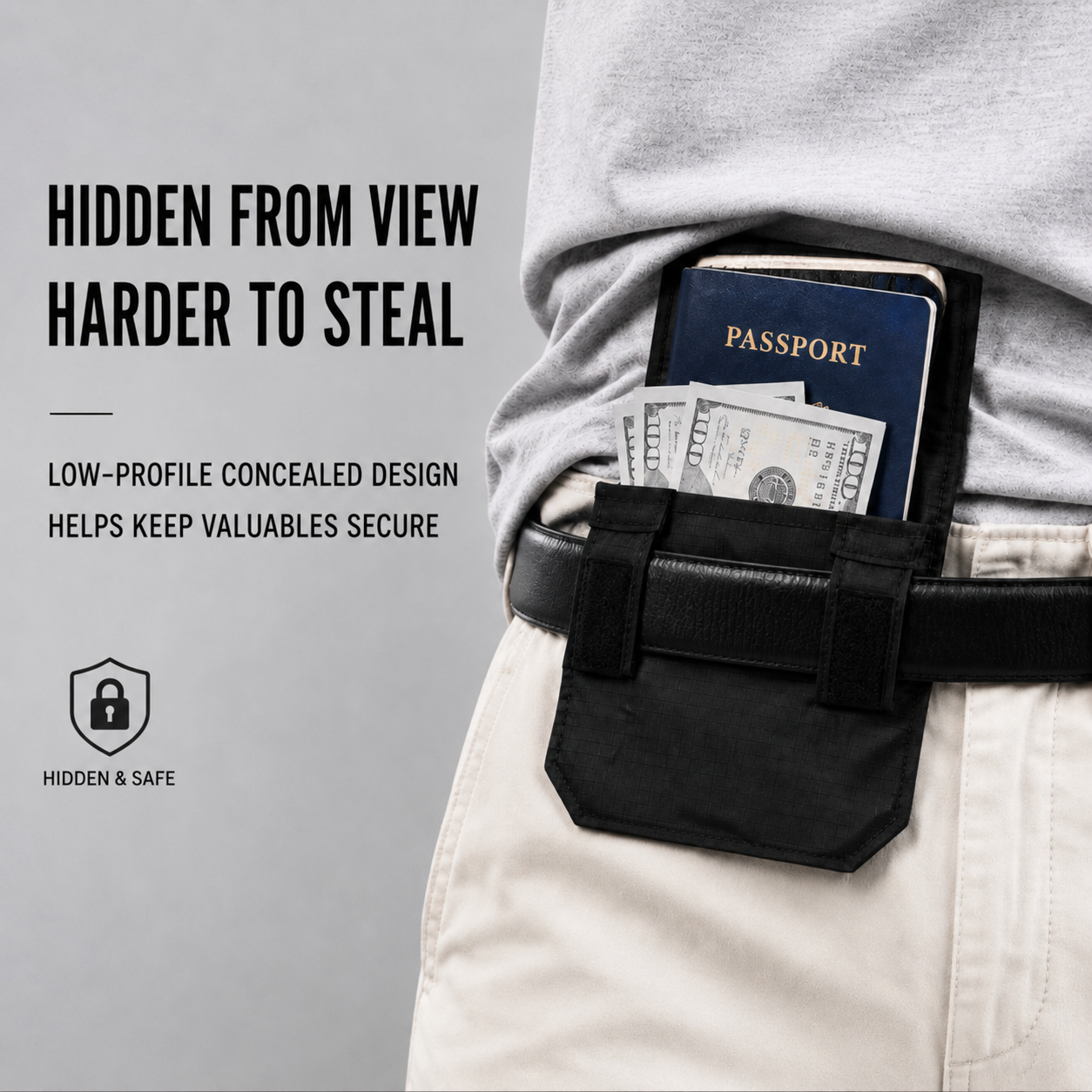 🔥 49% OFF Today | Hidden RFID-Blocking Travel Wallet