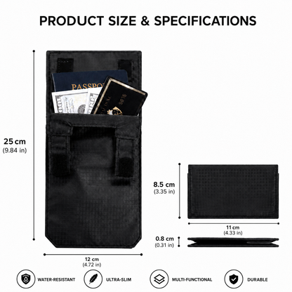 🔥 49% OFF Today | Hidden RFID-Blocking Travel Wallet