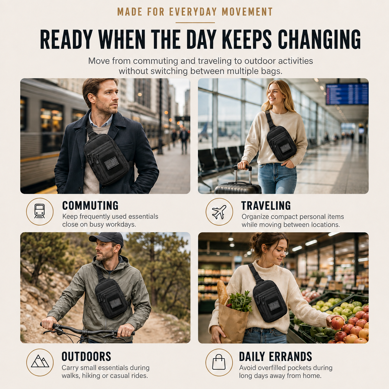 🔥 Limited-Time 49% OFF | Concealed Carry Crossbody Bag with Quick Access
