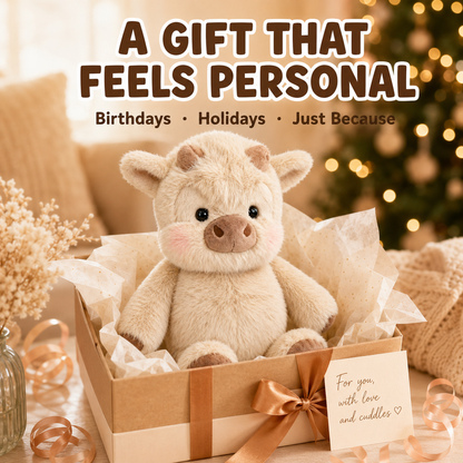 🎉 49% OFF — Running Scottish Highland Cow Stuffed Animal