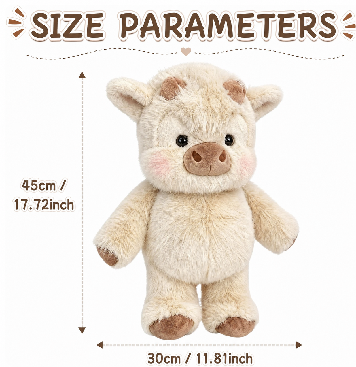 🎉 49% OFF — Running Scottish Highland Cow Stuffed Animal