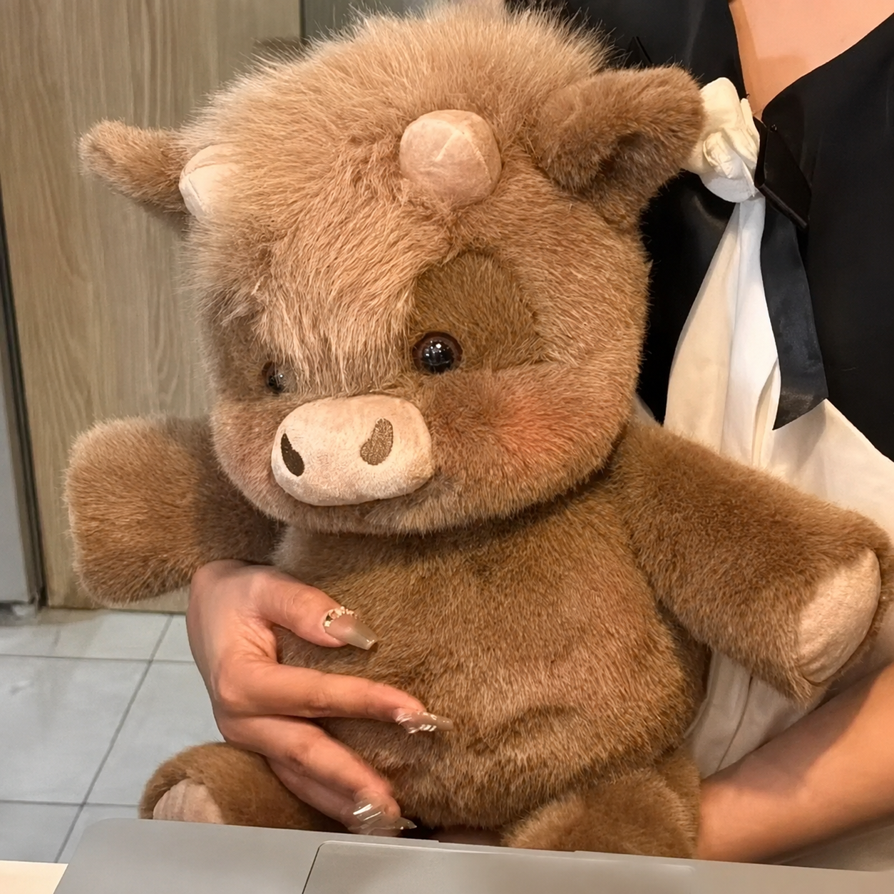 🎉 49% OFF — Running Scottish Highland Cow Stuffed Animal