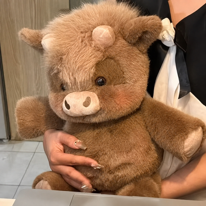 🎉 49% OFF — Running Scottish Highland Cow Stuffed Animal