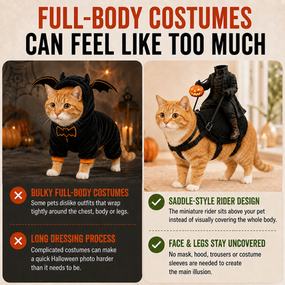 😺The Headless Horseman Rider™ Pet Costume🎃