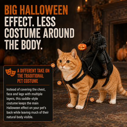 😺The Headless Horseman Rider™ Pet Costume🎃