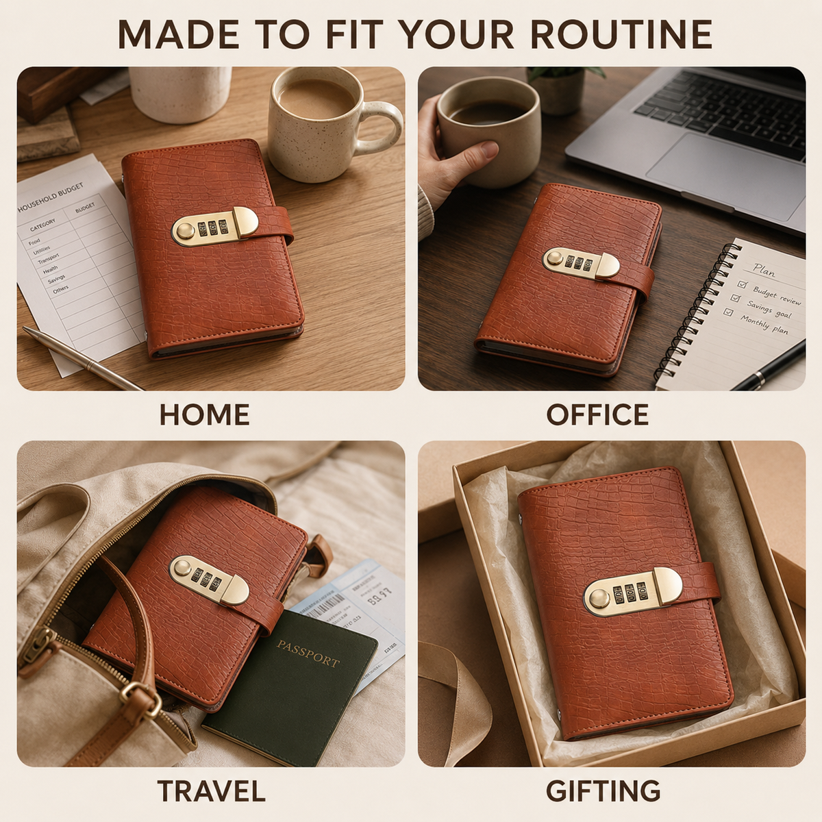 🔥 49% OFF – Lockable A6 Savings Notebook with 3-Digit Combination Lock 💰