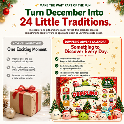 🔥 Limited-Time 49% OFF 🎄 24-Day Christmas Dumpling Squishy Advent Calendar 🎁