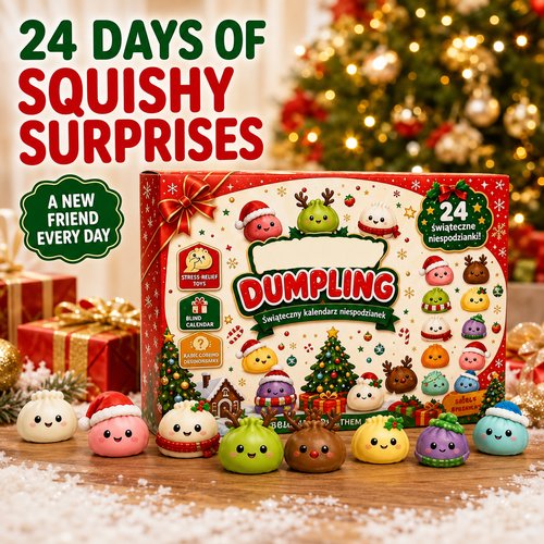 🔥 Limited-Time 49% OFF 🎄 24-Day Christmas Dumpling Squishy Advent Calendar 🎁