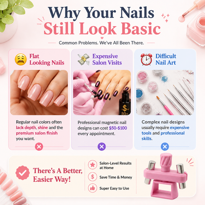 🔥 50% OFF Limited Time Offer – Viral Cat Eye Magnet Tool™ | Create Salon-Level 3D Magnetic Nails At Home