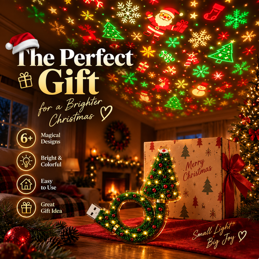 🎄 Christmas Ceiling Projector Light ✨ 6+ Magical Holiday Designs | Easy Plug-In Indoor Christmas Decoration