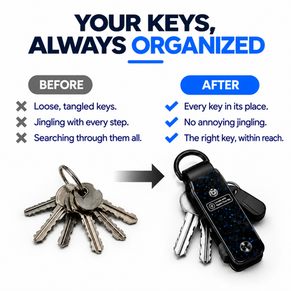 💥 LIMITED TIME 49% OFF 🔑 Smart Key Organizer with Find My 📍 Compact Everyday Key Holder