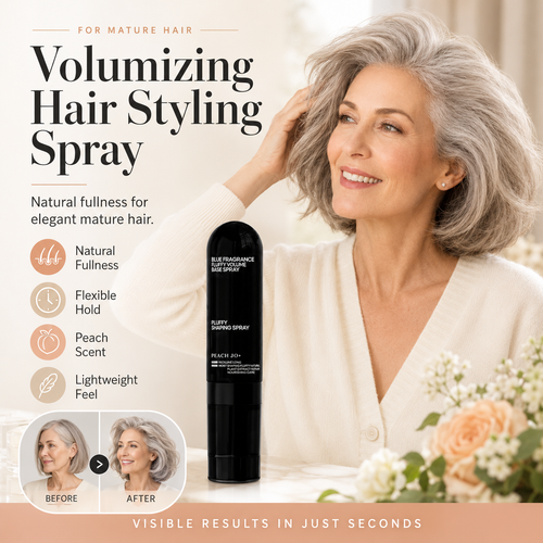 🔥 Limited-Time 49% OFF 💨 Volumizing Hair Styling Spray | Lightweight Lift & Flexible Hold 🍑✨