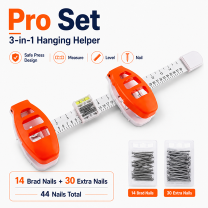 ⏳🔥 49% OFF Today Only | 🖼️ 3-in-1 Hanging Helper – Measure, Level & Nail with Precision 🛠️✨