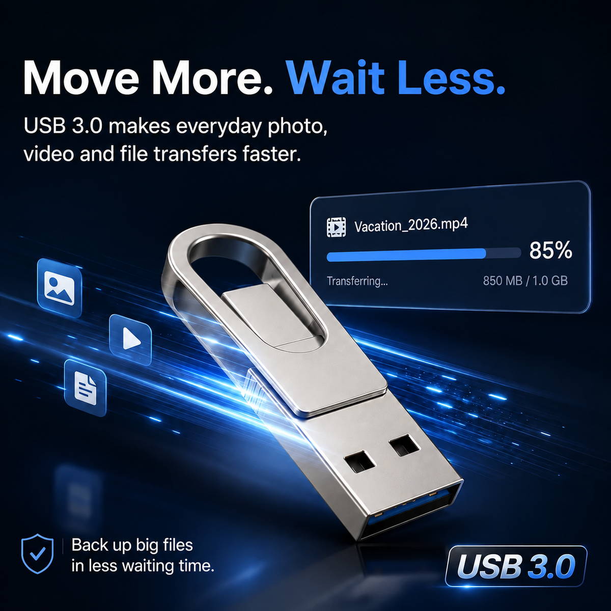 📱 3-in-1 Phone & Computer Flash Drive – Fast Photo & File Transfer