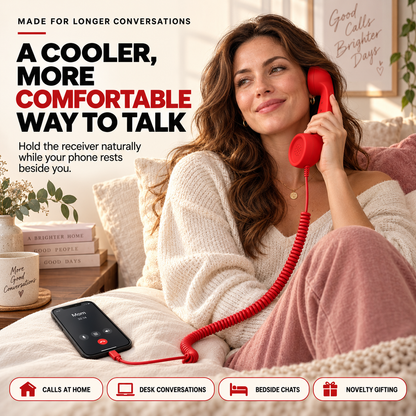 📞 Retro Type-C Phone Handset with Microphone