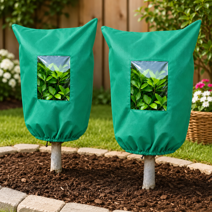 🌿 WINTER GARDEN ESSENTIAL | Plant Frost Protection Cover – Breathable Reusable Cover for Shrubs, Pots & Young Trees