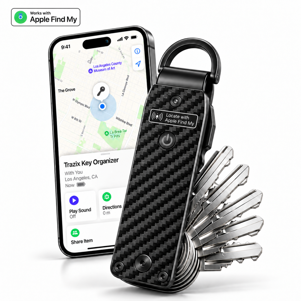 💥 LIMITED TIME 49% OFF 🔑 Smart Key Organizer with Find My 📍 Compact Everyday Key Holder