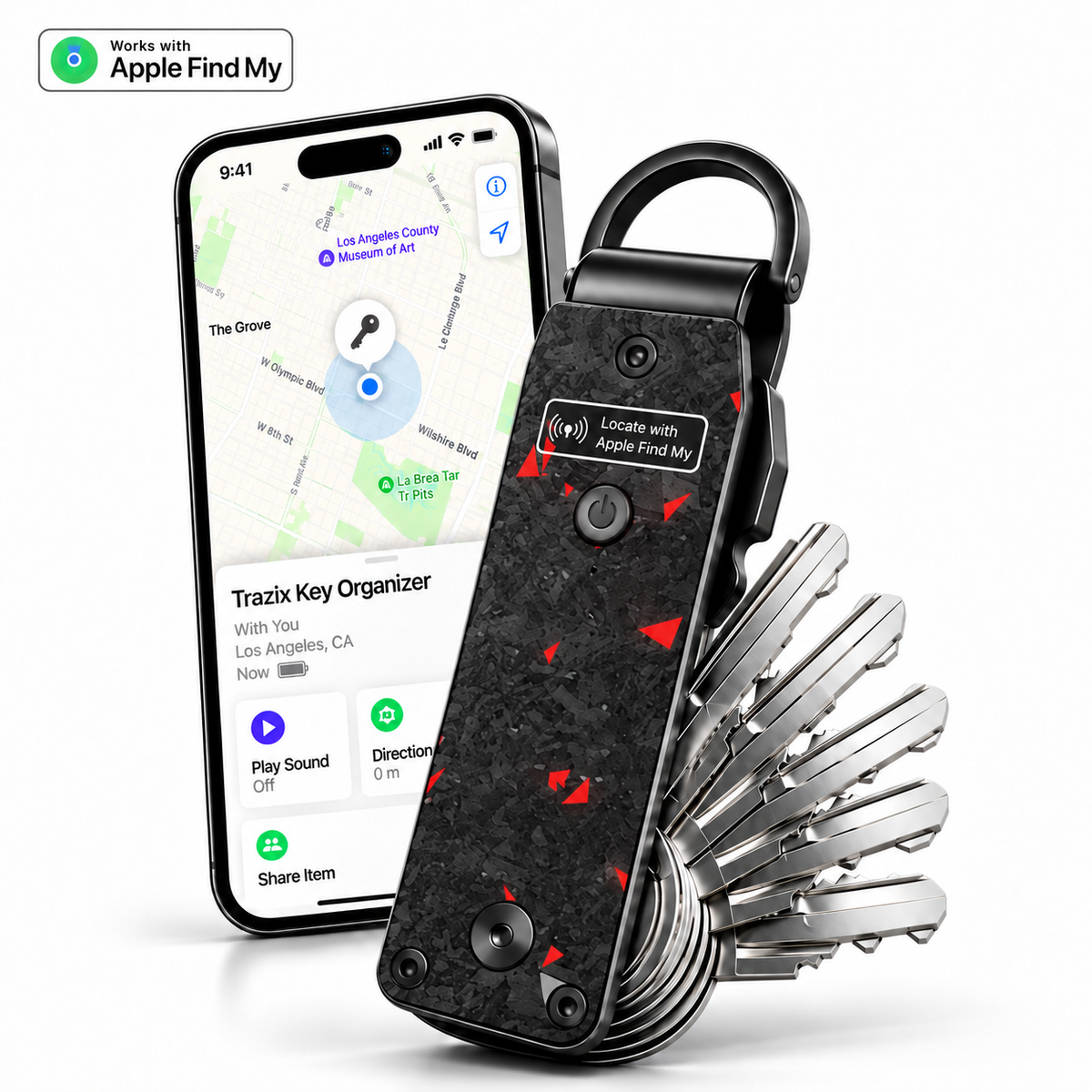 💥 LIMITED TIME 49% OFF 🔑 Smart Key Organizer with Find My 📍 Compact Everyday Key Holder