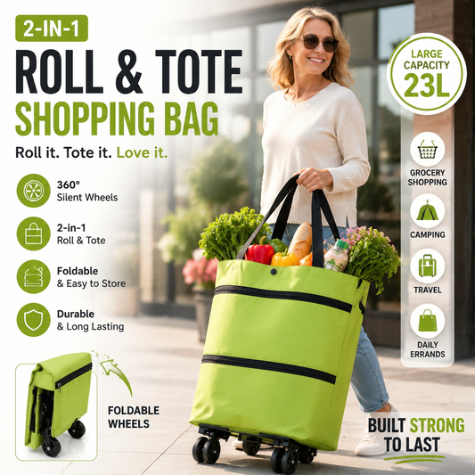 🔥Limited-time 50% off🔥Foldable 2-in-1 Shopping Bag
