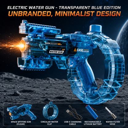 Rechargeable Electric Water Gun, LED Auto Water Blaster, 26FT Long Range Summer Pool Toy