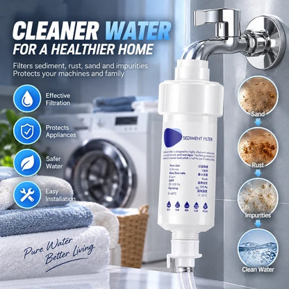 💧 50% OFF 5μm Sediment Water Filter – Cleaner Water For Washing Machine & Home