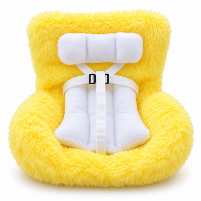 🐹 Mini Hamster Car Seat – Cute Fluffy Car Vent Holder & Doll Display Chair