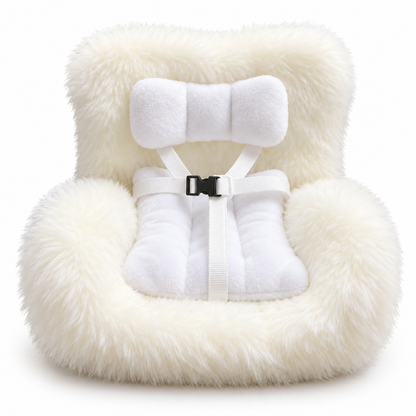 🐹 Mini Hamster Car Seat – Cute Fluffy Car Vent Holder & Doll Display Chair