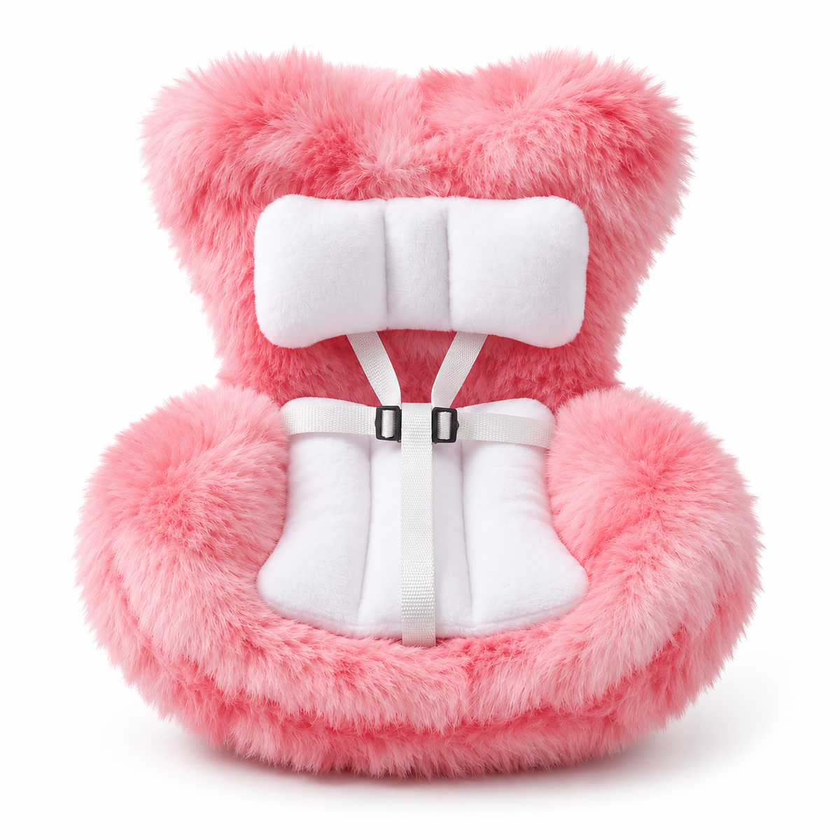 🐹 Mini Hamster Car Seat – Cute Fluffy Car Vent Holder & Doll Display Chair